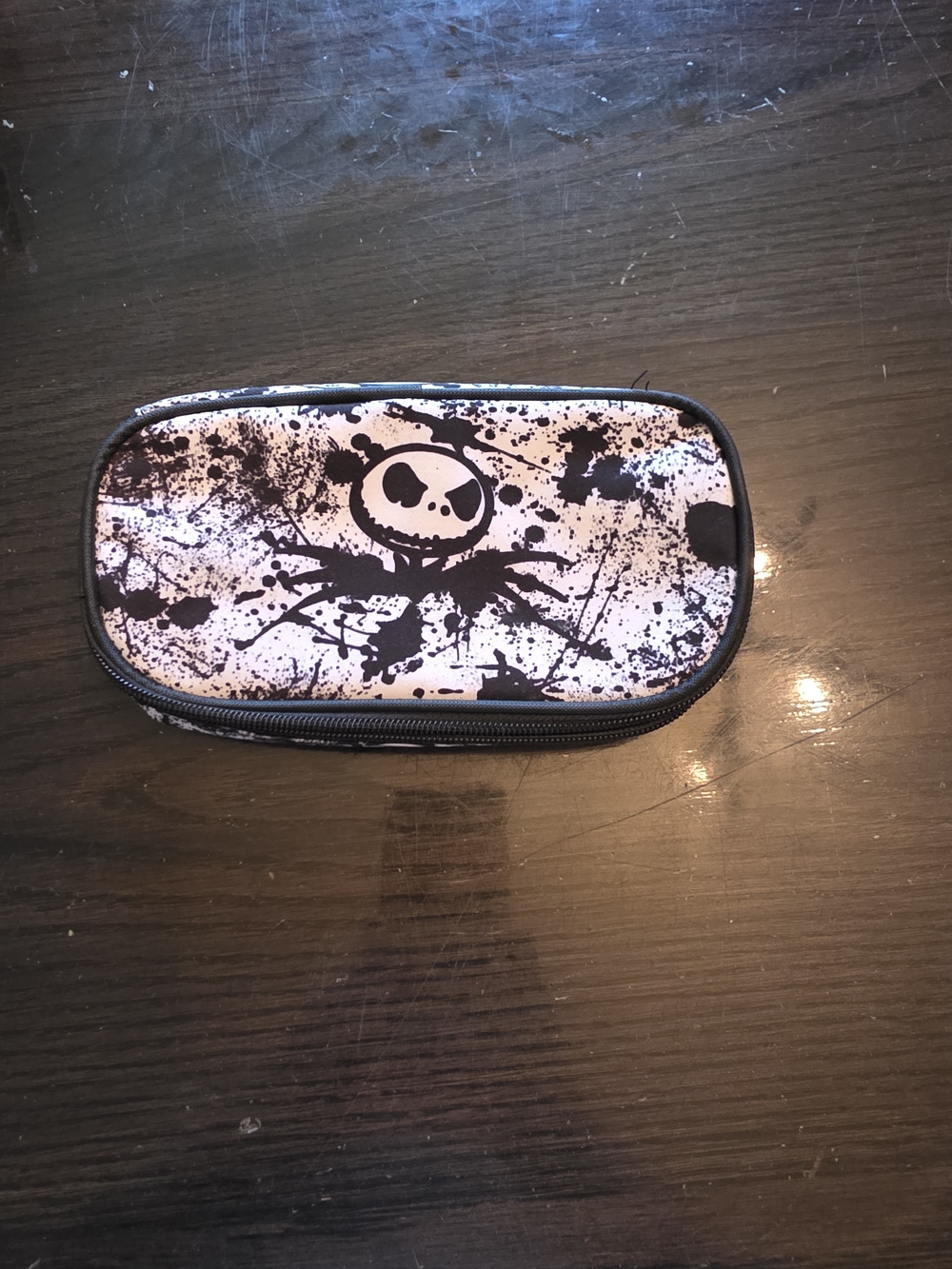 Disney Black and White Jack Skellington Splash Accessory Pouch